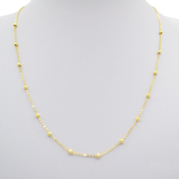 Ball Station Chain Necklace (925) - Picture 3 of 4